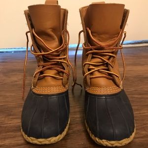 Tan & Navy Original LL Bean Boots! (Lightly worn)